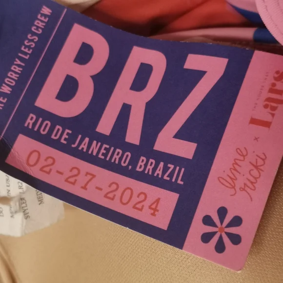 NWT Lime Ricki Passionfruit Highg Neck  One Piece Swimsuit - Picture 7 of 8